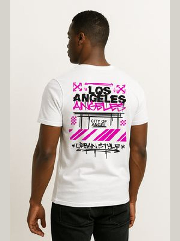 T-shirt "Los Angeles" blanc - Balec Unlimited
