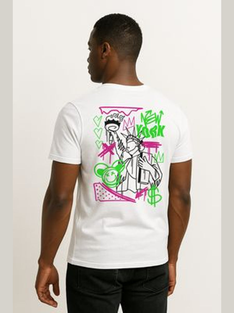 T-shirt "New York" blanc - Balec Unlimited