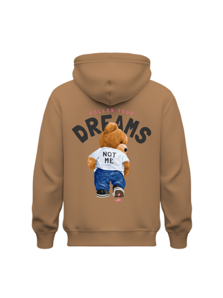 Hoodie "Follow Your Dreams" beige - Balec Unlimited