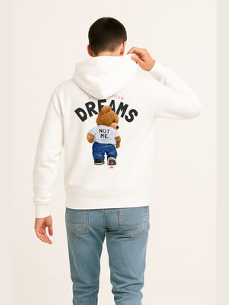 Hoodie "Follow Your Dreams" blanc - Balec Unlimited