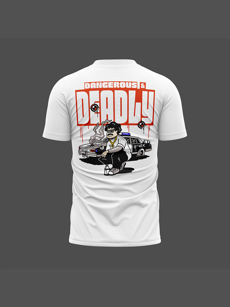 T-shirt "Deadly" blanc - Balec Unlimited