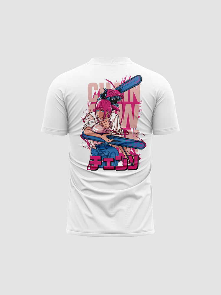 T-shirt "Makima Motosierro" blanc - Balec Unlimited
