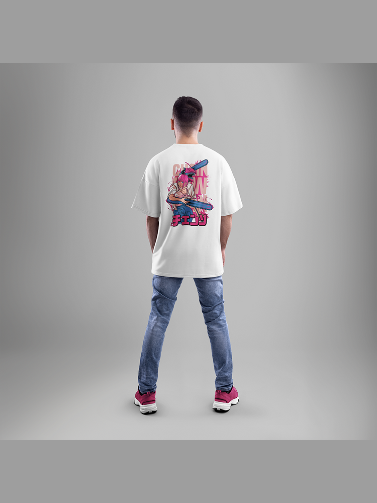 T-shirt "Makima Motosierro" blanc - Balec Unlimited