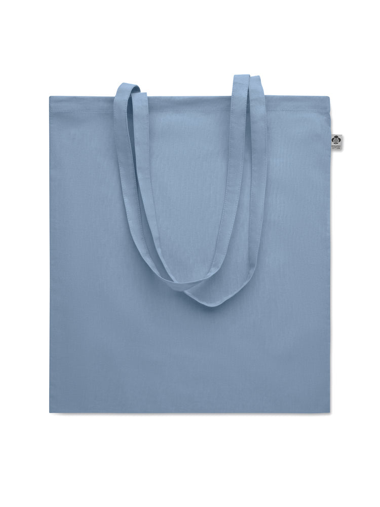 Tote bag coton bio Bleu bébé