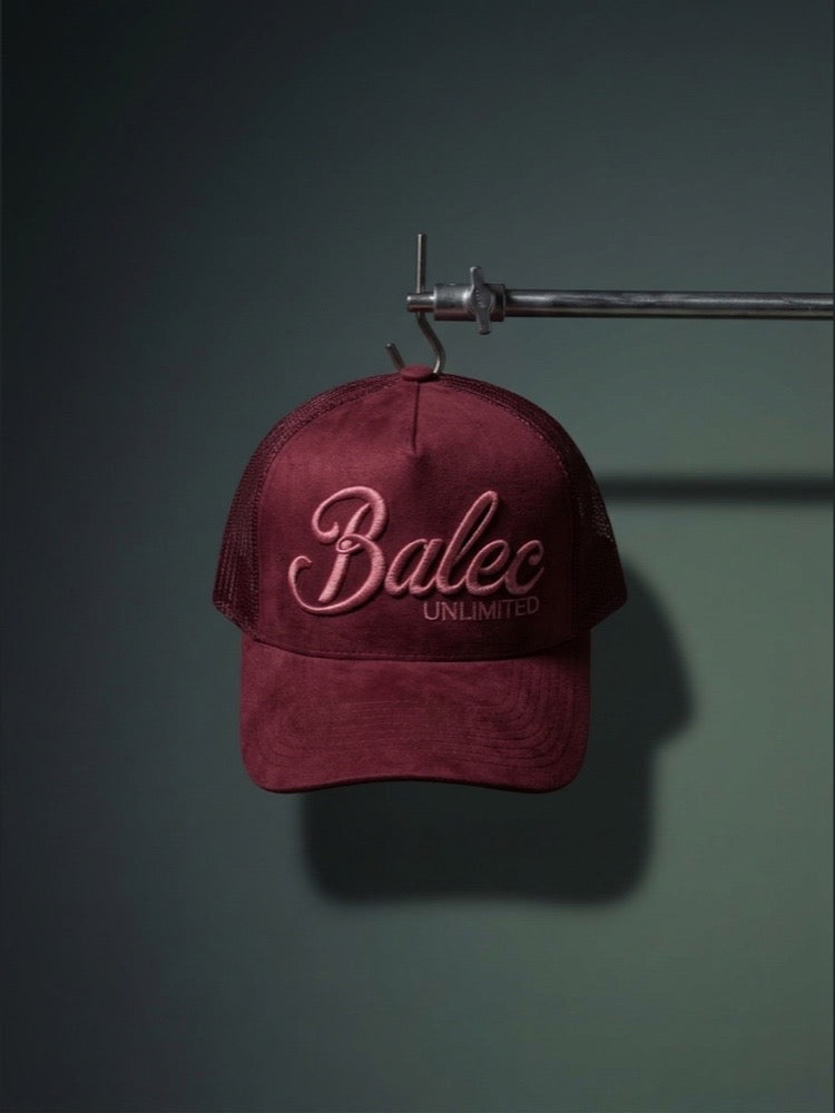 Casquette trucker La Burgundy suspendue