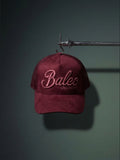 Casquette trucker La Burgundy suspendue