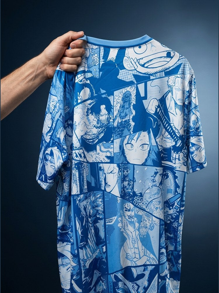 T-shirt oversize "All-Over Manga" – dos