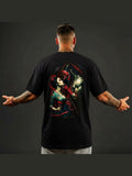T-shirt oversize "Geisha" – dos