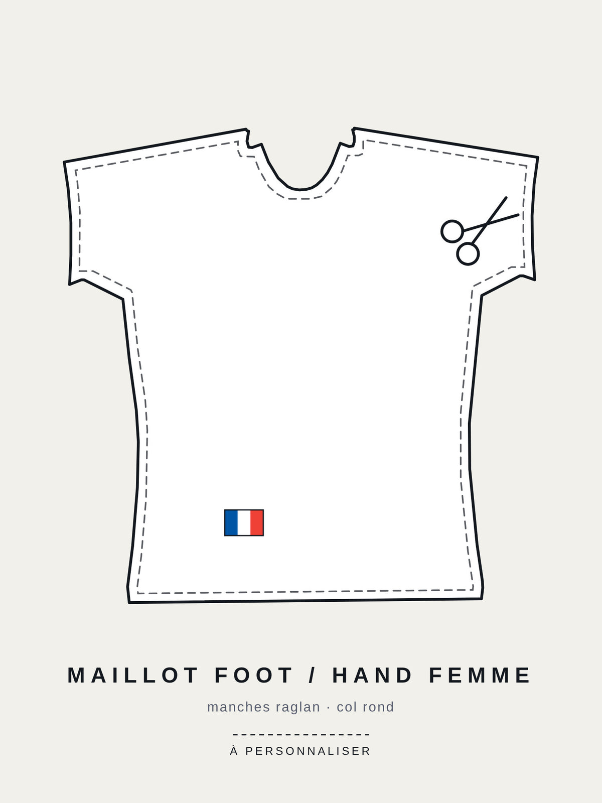 Maillot foot / hand femme raglan personnalisé B-Sports