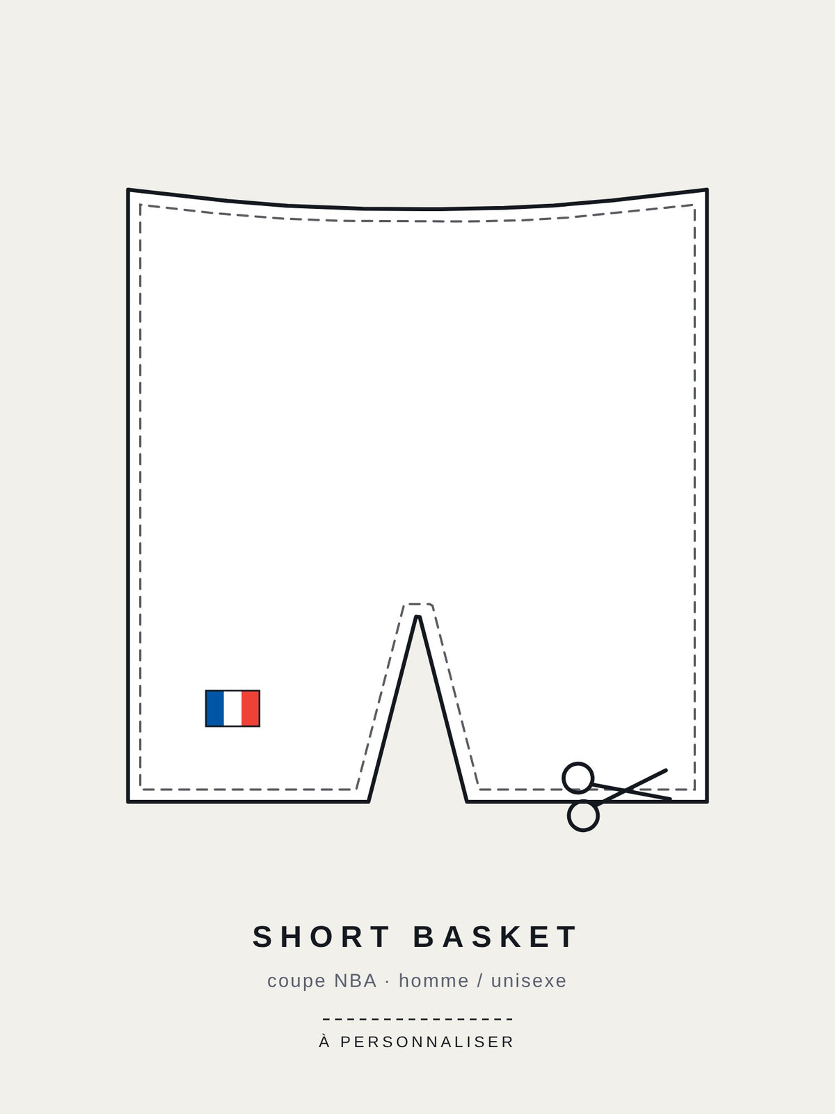 Short basket NBA personnalisé
