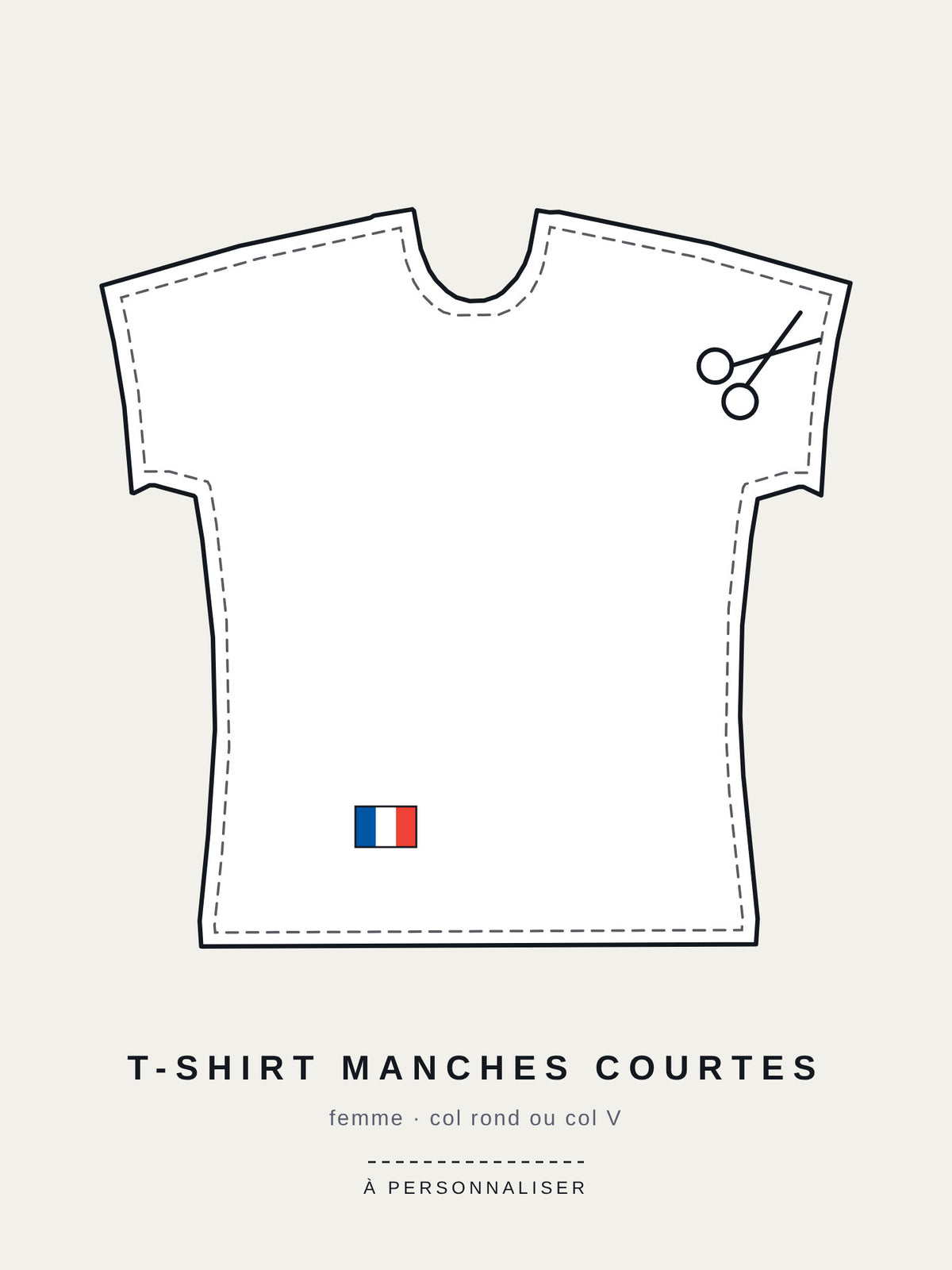 T-shirt manches courtes femme personnalisé B-Sports