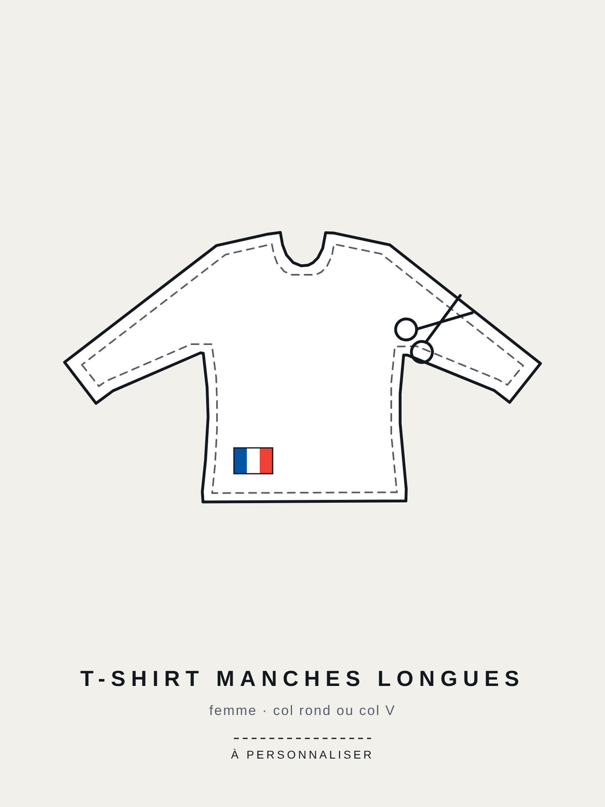 T-shirt manches longues femme personnalisé B-Sports