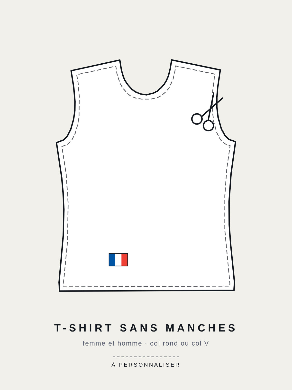 T-shirt sans manches femme personnalisé B-Sports